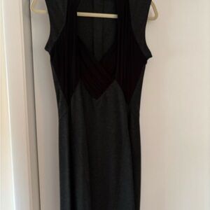 French Connection Charcoal and Black Mini Dress